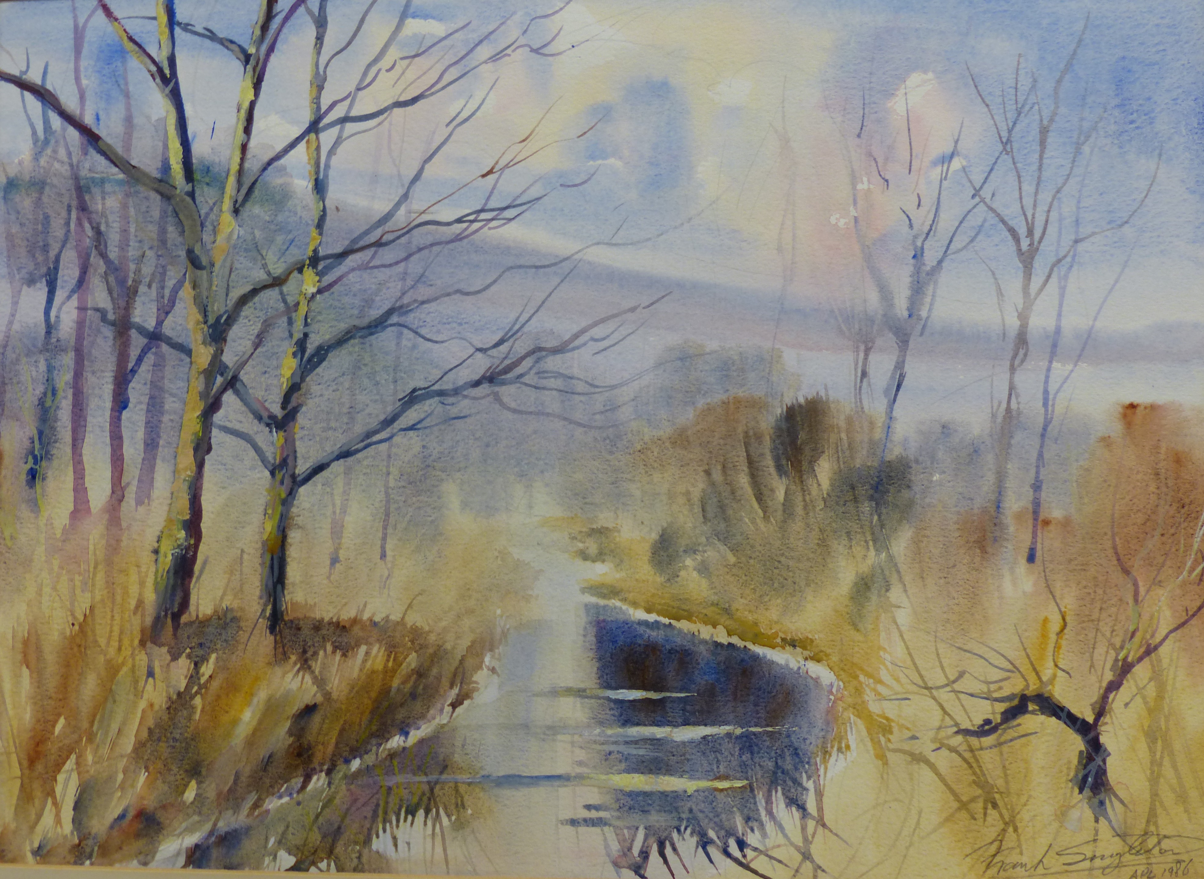 Frank V. Singleton (20th C.), watercolour, 'Cuckmere Valley', 46 x 33cm